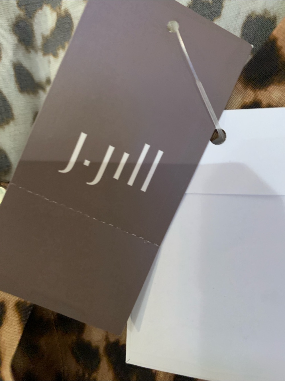 J. Jill Leopard Print Blouse in Brown and Black NWT L ret $89 - Picture 4 of 10